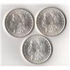 Image 1 : 1883-4-5 UNC Morgan Silver Dollars