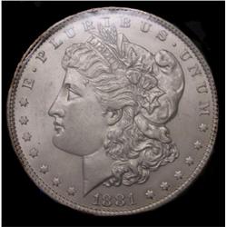1881 S UNC Morgan Silver Dollar