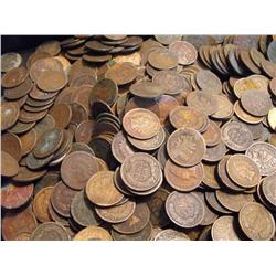 Lot of (100) Indian Head Cents- As Shown