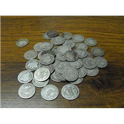 (50) Barber Dimes- Circulated