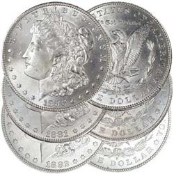1880,1,2 S Morgan Silver Dollars BU