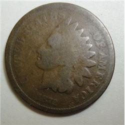 1872 Indian penny  Good  nice color