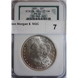 1885 Binion Morgan $  NGC MS64