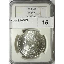 1881S Morgan $  NGC66+