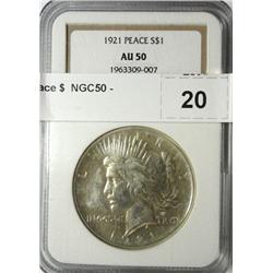 1921 Peace $  NGC50