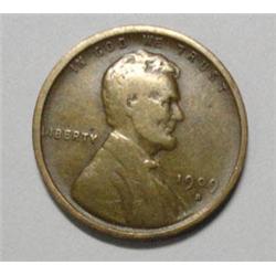 1909SVDB Lincoln penny VF