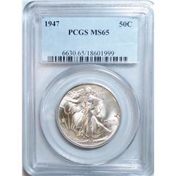 1947 Walker half $  PCGS65