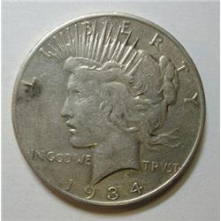 1934S Peace $  lusterous XF