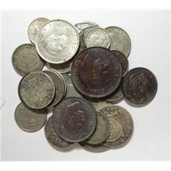 Aprox 2.75 oz silver foreign coins + a few not silver