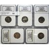 Image 1 : Set of 2001S clad quaters  NY-RI-VT-KY-NC  NGC PF69 ULTRA CAMEO