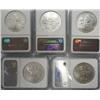 Image 2 : 5   2007 Jamestown silver $ NGC69