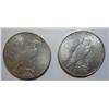Image 2 : 1924S and 1925S Peace $  AU55