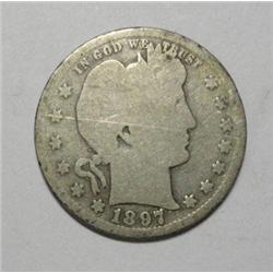 1897O  AG 1897S G Barber quarters