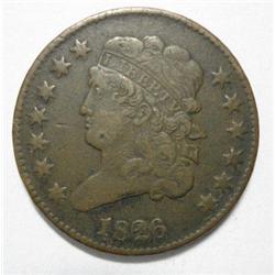 1826 half cent  VF