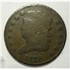 1828 half cent  F/VF minor rim nicks