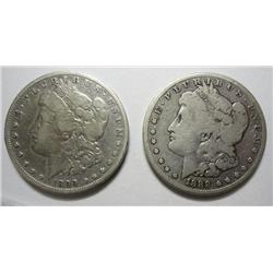 2 scarce date Morgan $  1888S and 1899  VG/F