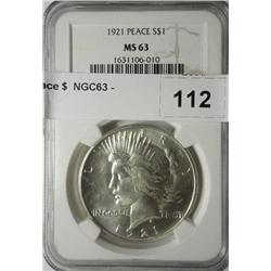 1921 Peace $  NGC63