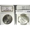 Image 1 : 1926 and 1926S Peace $  NGC63