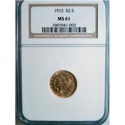 1912 $2 1/2 GOLD  NGC61