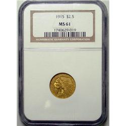 1915 $2 1/2 GOLD  NGC61