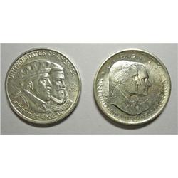 Huguenot and Sesqui half $  AU/BU