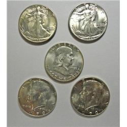 Half $ collector lot  1955 MS63-1940 and 1942 MS63