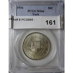 1936  York half $ PCGS65