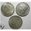 Image 1 : 2 better date AU  Peace $ 1925S-28S also a VF/XF 1921
