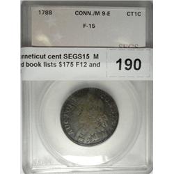 1788 Conneticut cent SEGS15  M 9-E