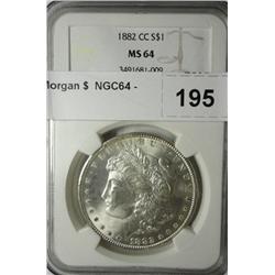 1882CC Morgan $  NGC64