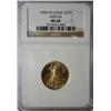 Image 1 : 1999W $10 with W Struck from unfinished PR die error Gold NGC68
