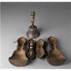 A Ritual Ghanta and Vajra Set