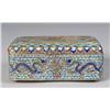 Image 1 : Chinese Qing Enamel Silver Hinged Box