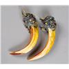 Image 1 : Pr. Chinese Gilt Metal Mounted Teeth