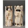 Image 1 : Pr. Of Japanese Carved Ivory Figures