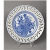 Image 1 : A Fine Japanese Reticulated Blue & White Charger