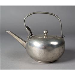 Japanese Tin or Pewter Tea Pot