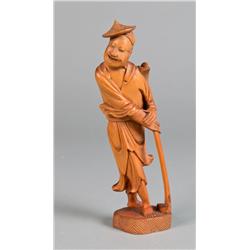 Chinese Carved Boxwood Figure