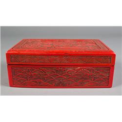 Chinese Cinnabar Box and Cover