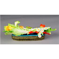 A Very Fine Chinese Carved Ivory or Bone Cabbage