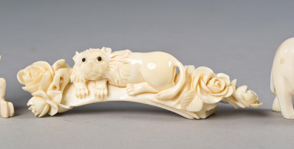 (3) Chinese Carved Ivory Figurines