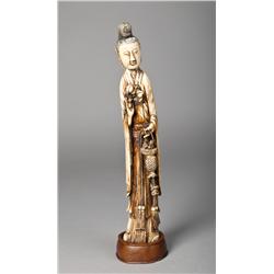 Chinese Carved Ivory Figure of Guanyin