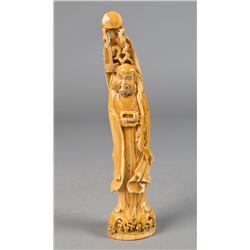 Chinese Carved Figure of an Elder