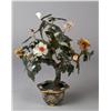 Image 1 : Chinese Hardstone Tree in Cloisonne Pot
