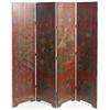 Image 1 : Exceptional 18th C. 4 Panel Lacquer Chinese Screen