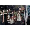 Image 2 : Chinese Polychromed Carved Lacquered Screen