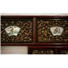 Image 5 : Chinese Giltwood Bedframe & Porcelain Plaques