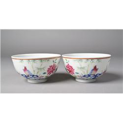 Pr. Chinese Famille Rose Bowls