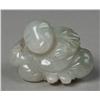 Image 2 : (2) Chinese Carved Jade Frogs