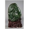 Image 1 : An Outstanding Spinach Jade Boulder